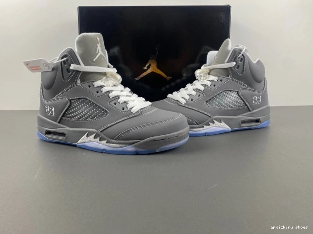 Rep Wolf 136027-005 Air Jordan 5 Retro Grey 0702